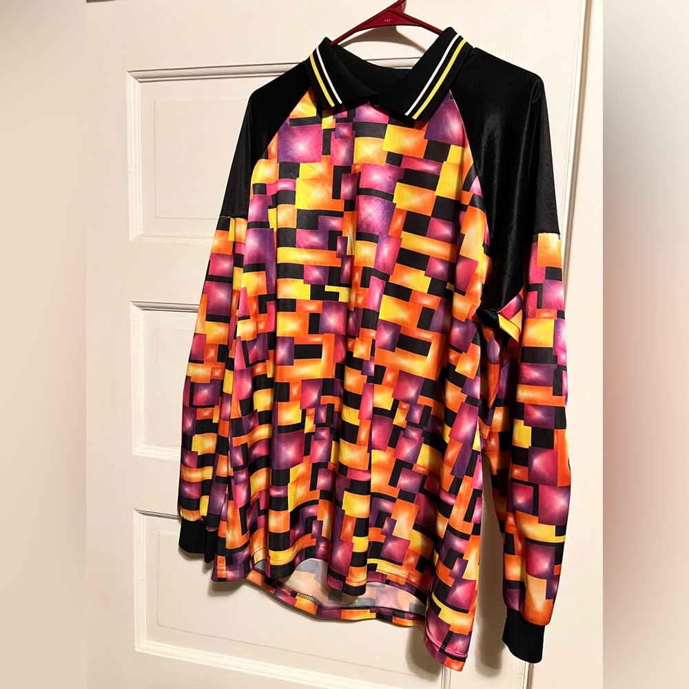 80s High5 Goalkeeper Jersey Goalie Soccer Long Sleeve Shirt Padded Mens L